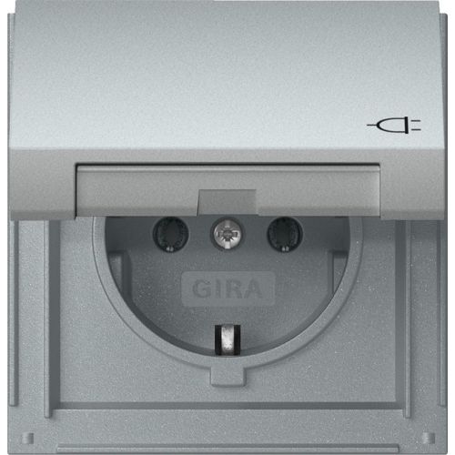 Bild: Gira Steckdose KD TX-44 Alu 445465