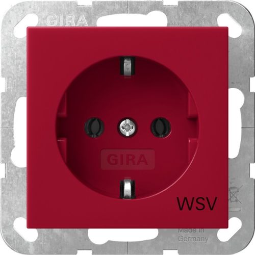 Bild: Gira Steckdose WSV Rot 4188108