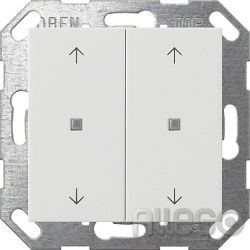 GIRA Taster Wippe KNX, 2f, Reinweiß 517403