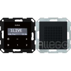 GIRA UP-Radio RDS sw mit Lautsprecher 2280005