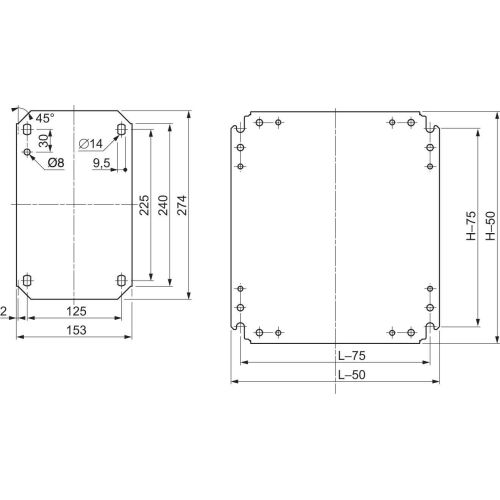 Bild: GS Montageplatte 950X550 NSYMM106 NSYMM106