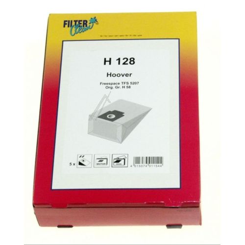 Bild: H128 Beutel für Staubsauger Filterclean 000759K 5+1+1