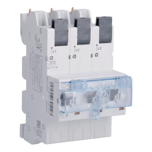 Bild: Hager HTS335C SLS-Schalter 3P Cs 35A für Sammelschiene QuickConnect