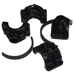 Halbschalen-Satz mit Bremsgummi für Waschmaschine Candy Hoover 91941756 Bremsfun