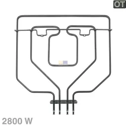 Heizelement wie Bosch 00684722 Oberhitze Grill EGO 20.35094.000 für Backofen