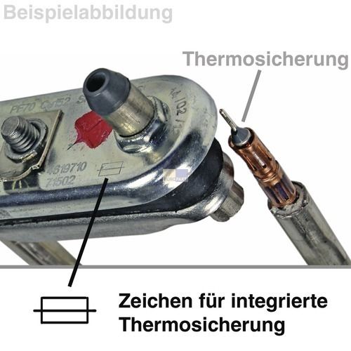 Bild: Heizelement wie Candy 41042459 1300W 230V für Waschmaschine Candy Hoover