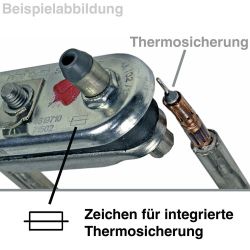 Heizelement wie Zanussi 379230120/6 IRCA 9184537R mit Fühler für Waschmaschine