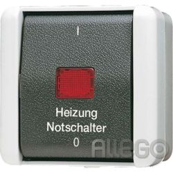 Jung Heizung-Notschalter Aus 2-pol. 802 HW