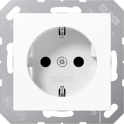 Bild: JUNG SCHUKO Steckdose 16A 250 V, alpinweiß A 1521 WW