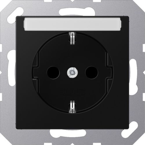 Bild: JUNG SCHUKO Steckdose m.Schriftfeld 6x46mm A 1520 BFNA SWM