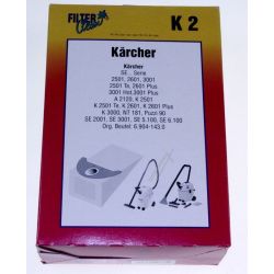 K2 Beutel für Staubsauger Filterclean 000183K 4 Stück