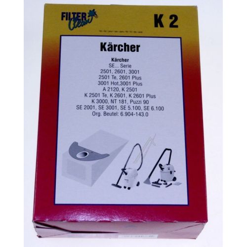 Bild: K2 Beutel für Staubsauger Filterclean 000183K 4 Stück