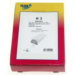 K3 Beutel für Staubsauger Filterclean 000275K 4 Stück