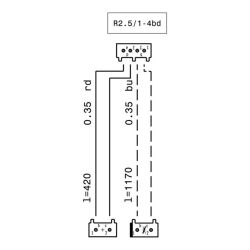 Kabelbaum, Elektronik, Tür (140028031015)