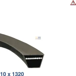 Keilriemen 10x1320 wie Bauknecht 481235818029 für Waschmaschine Miele