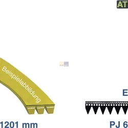 Keilrippenriemen 1201 PJ 6 E wie Hotpoint C00119126 für Waschmaschine