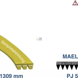 Keilrippenriemen 1309 PJ 5 E wie Beko 2005170200 für Waschmaschine