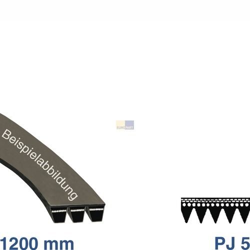 Bild: Keilrippenriemen wie Electrolux 678122399/2 1200PJ5 für Waschmaschine