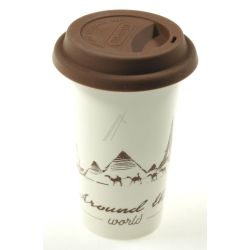 Keramikbecher für DeLonghi Kaffeemaschine 5513281041 300ml doppelwandig