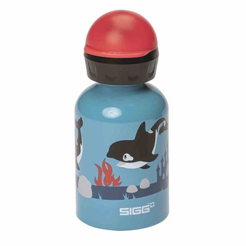 Bild: Kids Bottle 0,3L Orca Family, Aluminium blau