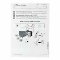 Klammer Türöffnungsbegrenzer (Öffnungswinkel max. 92°)service set2x 636455+