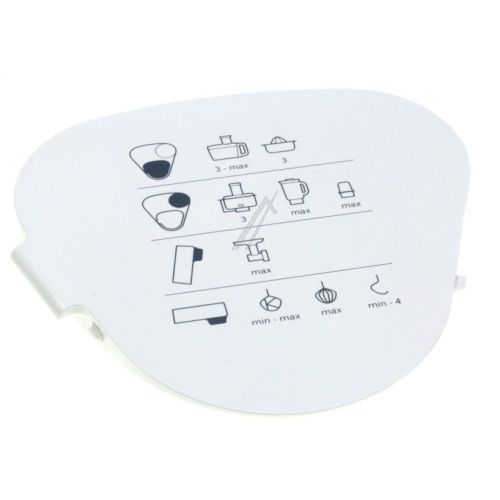 Bild: Klappe für Küchenmaschine DeLonghi KW714171 Deckel, weiß
