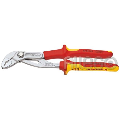 Bild: Knipex 8726250 87 26 250 Wasserpumpenzange VDE-Cobra