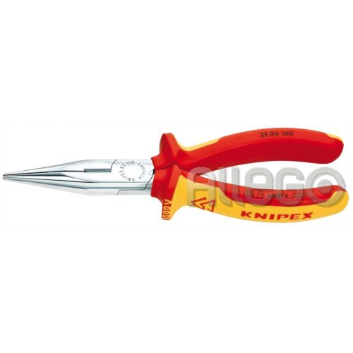 Bild: Knipex Flachrundzange 2506 Spitz, flach-rund (Radiozange)