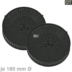Kohlefilter AEG 405517113/8 Type57 178mmØ für Dunstabzugshaube 2Stk