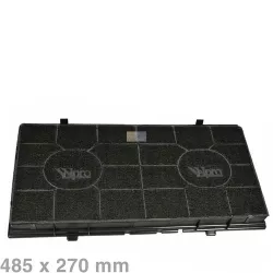 Kohlefilter Whirlpool 484000008578 Type190 485x270mm Wpro für Dunstabzugshaube