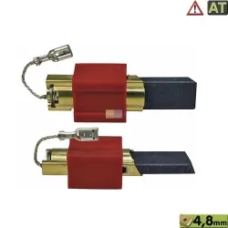 Kohlen mit Halter 4,8mmAMP für Miele 4297413 Waschmaschine 4297411 Miele