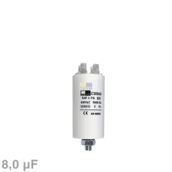 Kondensator 8,00µF 450V Universal mit Steckfahnen und Befestigungsschraube CBB60