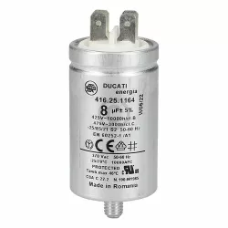 Kondensator 8µF 450V Smeg 811770036 für Geschirrspüler 398908