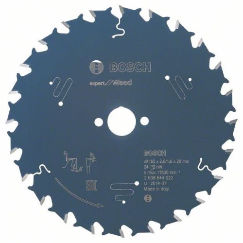 Bild: Kreissägeblatt Expert for Wood, Ø 165mm, 24Z (Bohrung 20mm, für Handkreissägen)