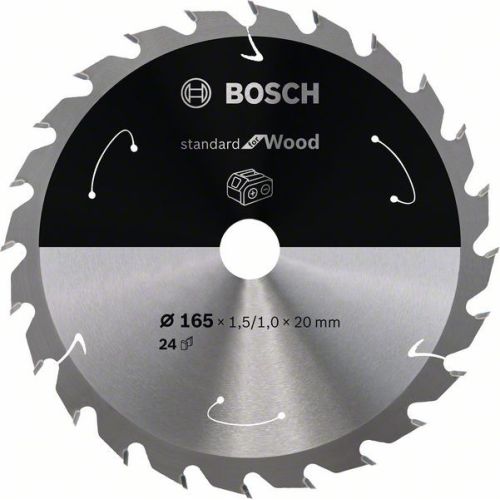 Bild: Kreissägeblatt Standard for Wood, Ø 165mm, 24Z (Bohrung 20mm, für Akku-Handkreis