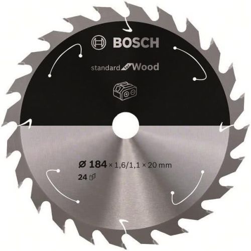 Bild: Kreissägeblatt Standard for Wood, Ø 184mm, 24Z (Bohrung 20mm, für Akku-Handkreis