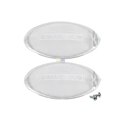 Lampenabdeckung wie Electrolux 5024879600/0 oval für Dunstabzugshaube 2Stk