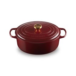 Le Creuset Bräter Signature oval 31cm, Garnet (Rhône)