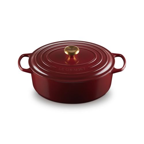 Bild: Le Creuset Bräter Signature oval 31cm, Garnet (Rhône)