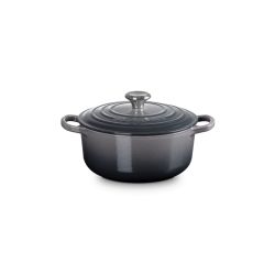 Le Creuset Bräter Signature rund 20cm, Flint