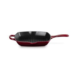 Le Creuset Grillpfanne Signature quadratisch 26cm, Garnet
