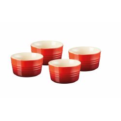 Le Creuset Mini Förmchen 4er Set, kirschrot