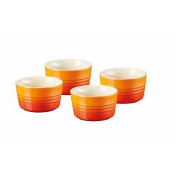 Le Creuset Mini Förmchen 4er Set, ofenrot