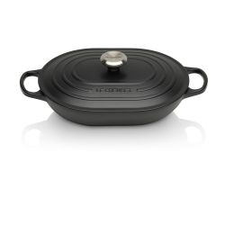 Le Creuset Oblong Signature 31cm, schwarz