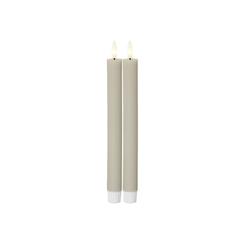 Bild: LED Wachskerze 25cm 2er beige