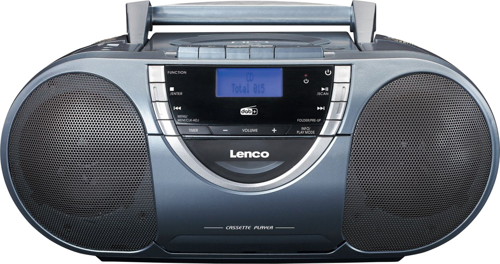 Lenco DAB+Radio/CD/Kassette MP3 Boombox SCD-6800GY Grey - Angebote