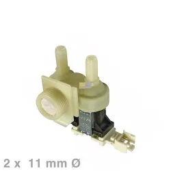 Magnetventil 2-fach 90° 11,0mm wie Bosch 00263330 für Waschmaschine