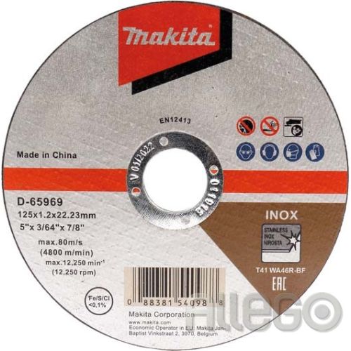 Bild: Makita Trennscheibe 125x1,2mm INOX D-65969-12