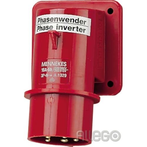 Bild: Mennekes Aufbaustecker 16A,5p,6h,400V,IP44 329