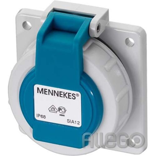 Bild: Mennekes Schuko-Anbau-Steckdose 16A2p+E 230V IP68 BL 17006